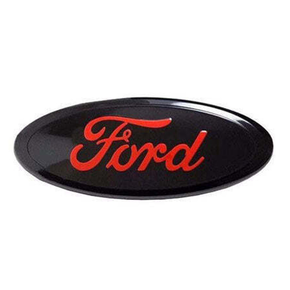 Starfull 7 Inch (17.5*7Cm) For Ford Front Grille Ford Emblem Badge - & Black/Red