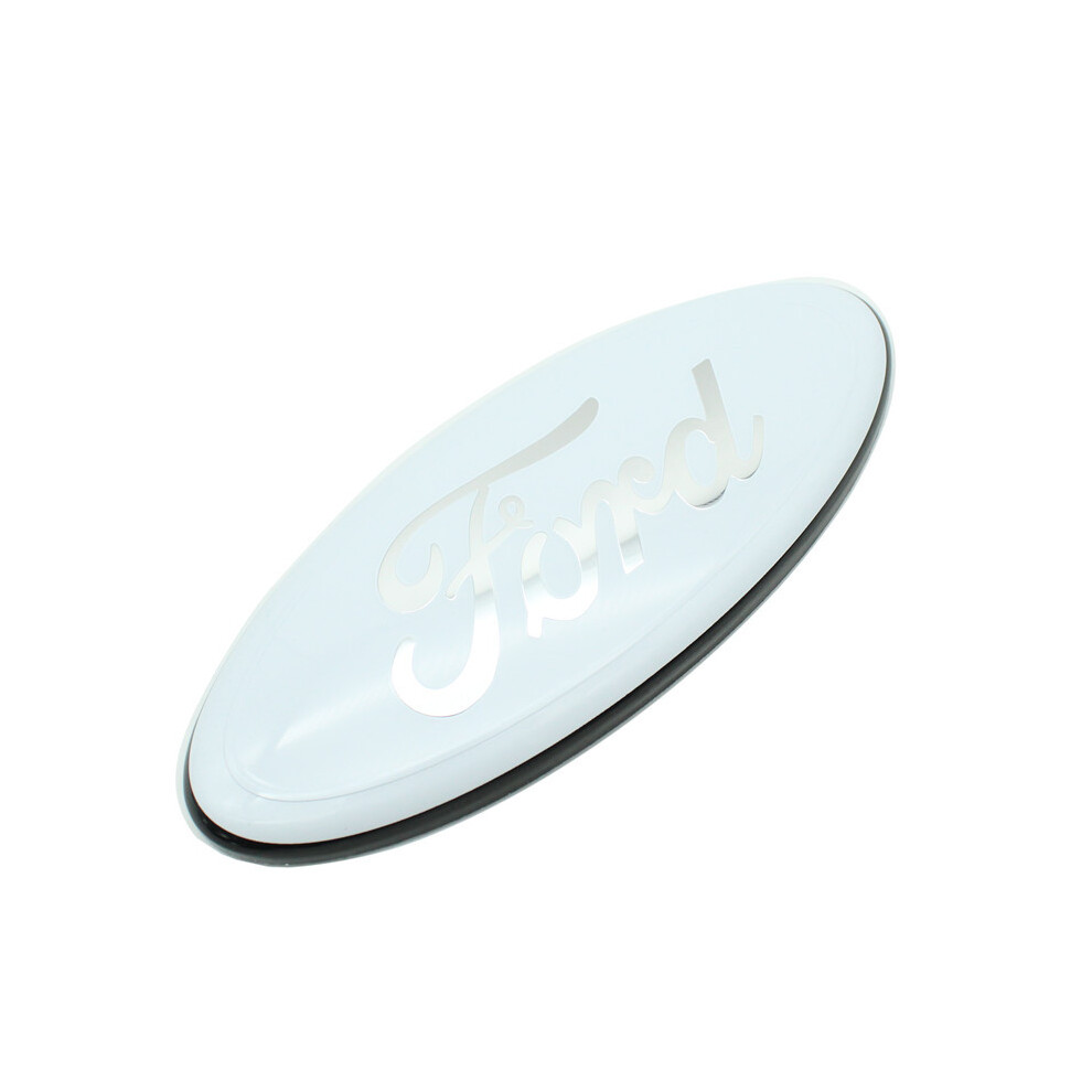 7 Inch (17.5*7Cm) For Ford Front Grille Ford Emblem Badge - White 9101665881346