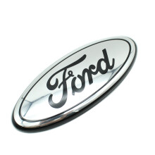 7 Inch (17.5*7CM) For Ford Front Grille Ford Emblem Badge-Silver Black