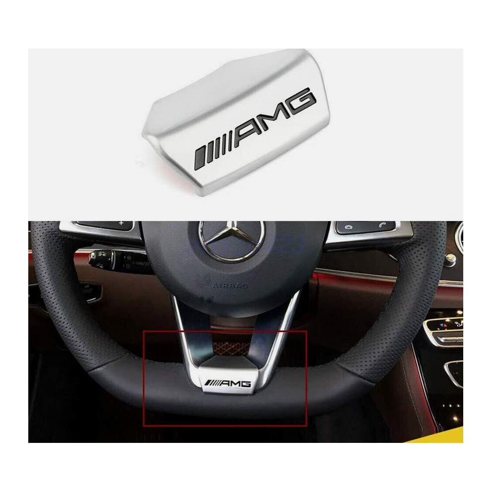 For Amg Steering Wheel Emblem Decal Sticker Badge Decoration Logo Amg D Hot 8381923451325