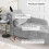 Velvet Chaise Longue with Armrest & Lumbar Pillow 5