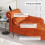 Velvet Chaise Longue with Armrest & Lumbar Pillow 9