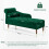 Velvet Chaise Longue with Armrest & Lumbar Pillow 16