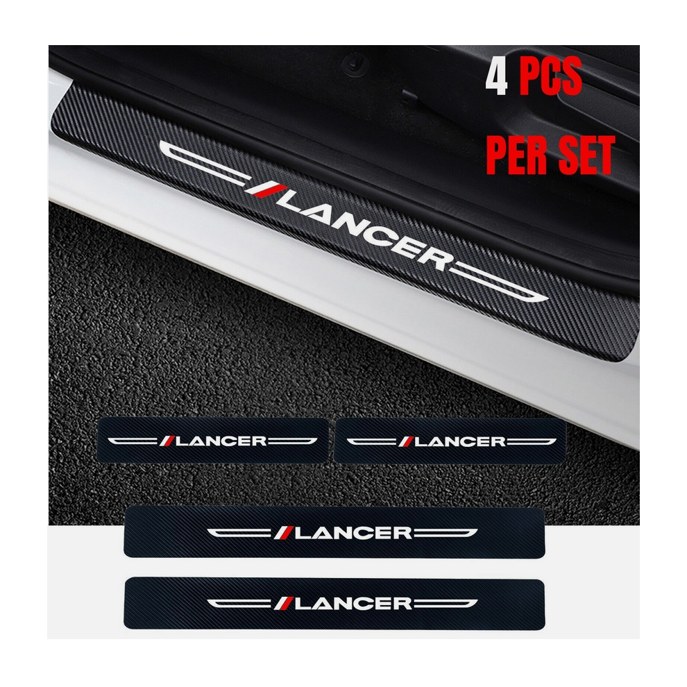For Mitsubishi Lancer Car Door Plate Sill Scuff Anti Scratch Sticker Protector 8381923451424