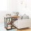 Dripex (Walnut) Height Adjustable Mobile Rolling side table 11