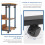 Dripex (Walnut) Height Adjustable Mobile Rolling side table 18