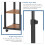 Dripex (Walnut) Height Adjustable Mobile Rolling side table 21