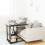Dripex (Black) Height Adjustable Mobile Rolling side table 6