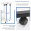 Dripex (White) Height Adjustable Mobile Rolling side table 7