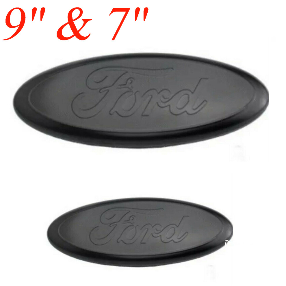 9" & 7" Compatible Ford Oval Badge TRANSIT MK6 MK7 RANGER - All Black