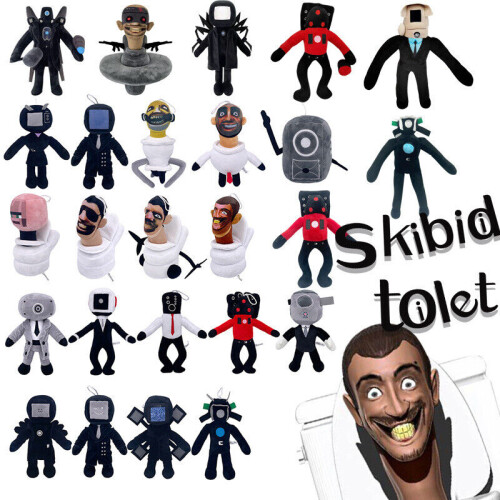Skibid Toilet Space Toilet Man Plush, Upgrade Titan Drillman Doll Birthday Gift