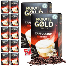 SOL 120pk Mokate Coffee Sachets Cappuccino Classic + Stickers