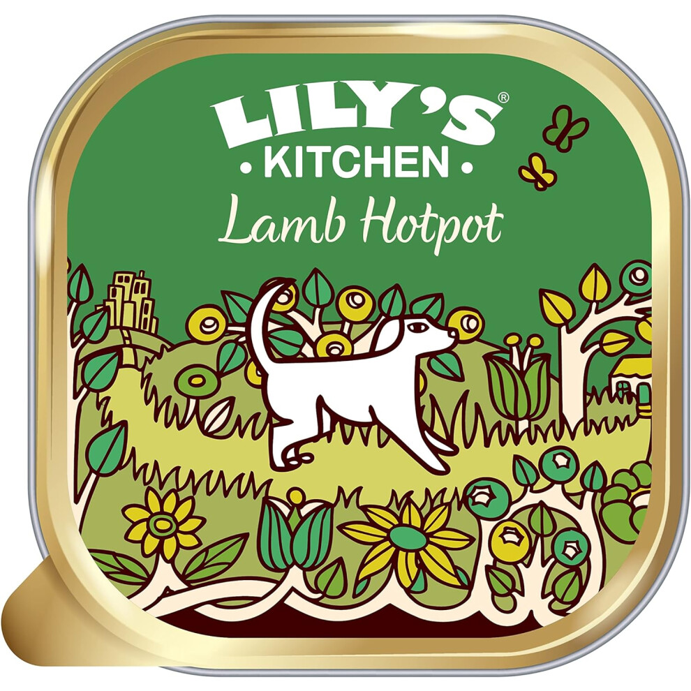 Lily's Kitchen Lamb Hotpot - Complete Natural Adult Dog Food Wet (10 X 150G Trays) Grain