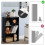 VECELO 5 Cube Bookcases,3 Tier Bookshelves 4