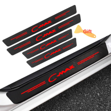 4X For Ford C-Max Accessories Red Car SUV Door Sill Plate Scuff CoverS Protector