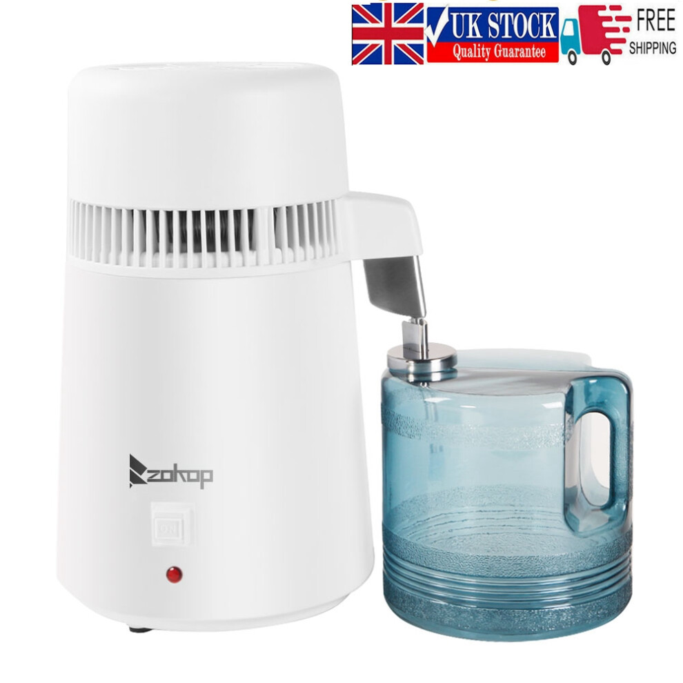4L 750W Countertop Home Water Distiller Machine Purifier Distilled Water Maker