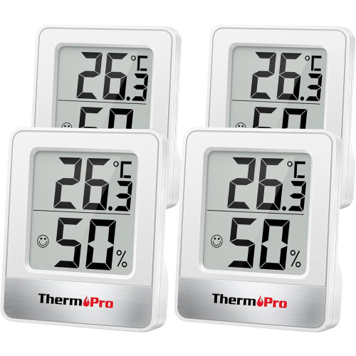 ThermoPro TP49 Digital Room Thermometer Indoor Hygrometer Mini ...