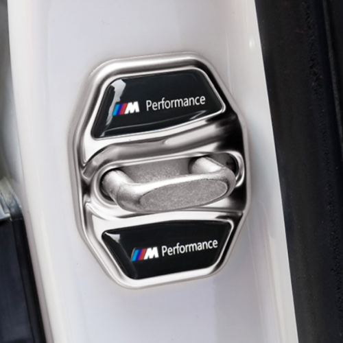 4x For BMW Car Door Lock Cover Silver M3 M5 M6 Car Accessories M Sport