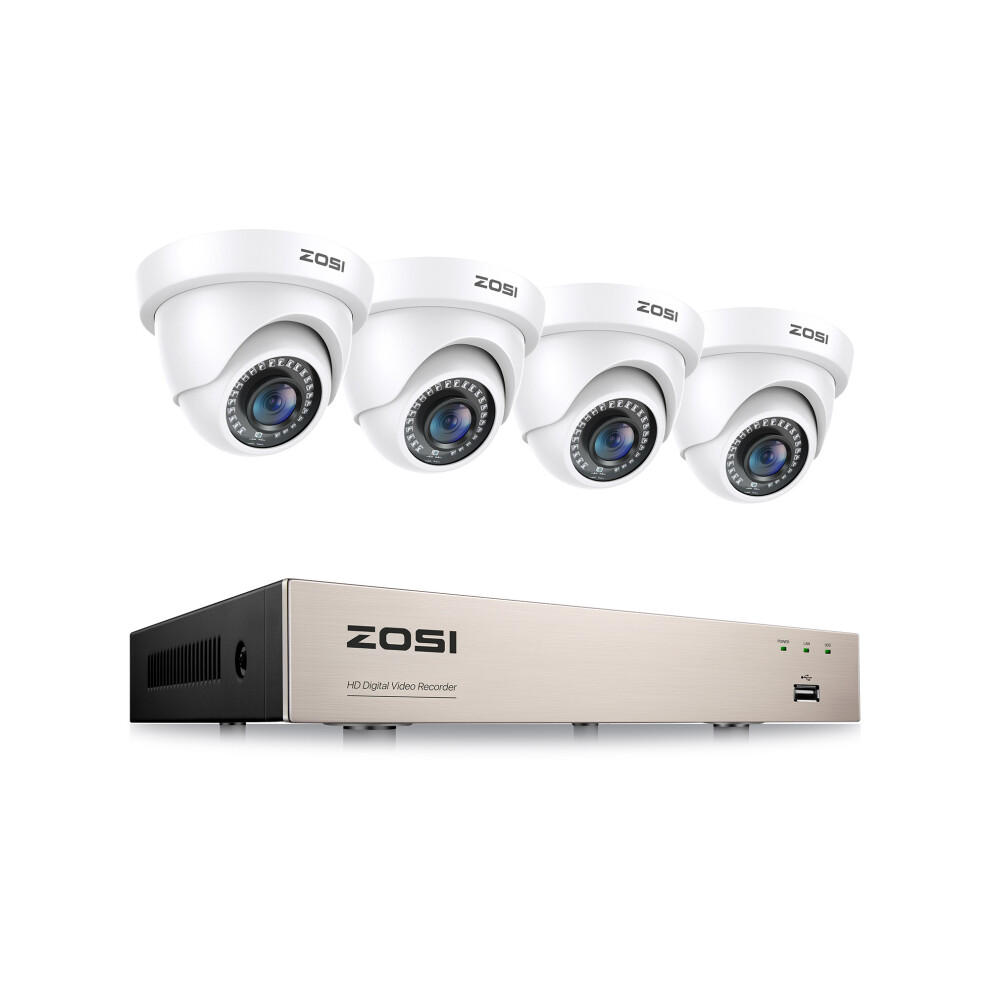 ZOSI 1080P CCTV Security Camera System Human Vehicle Detection 8CH DVR