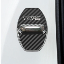 Skoda VRS Carbon Fibre Effect Door Lock Cover / Protector 4pcs