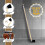 Tar Brush Long Handled Wood 47" Decking Paint Striker Angled Coating 5