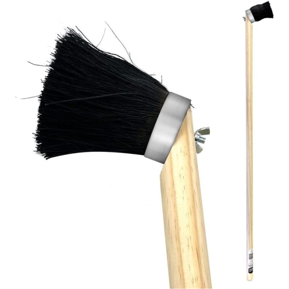 Tar Brush Long Handled Wood 47" Decking Paint Striker Angled Coating