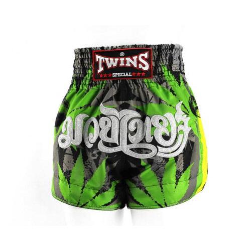 (X-Large) TWINS MUAY THAI GRASS FIGHT SHORTS