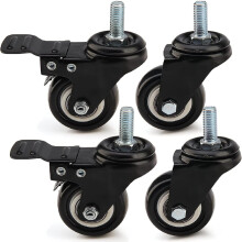 4XHeavy Duty Swivel Castor Wheels Trolley 50mm Furnitures Casters