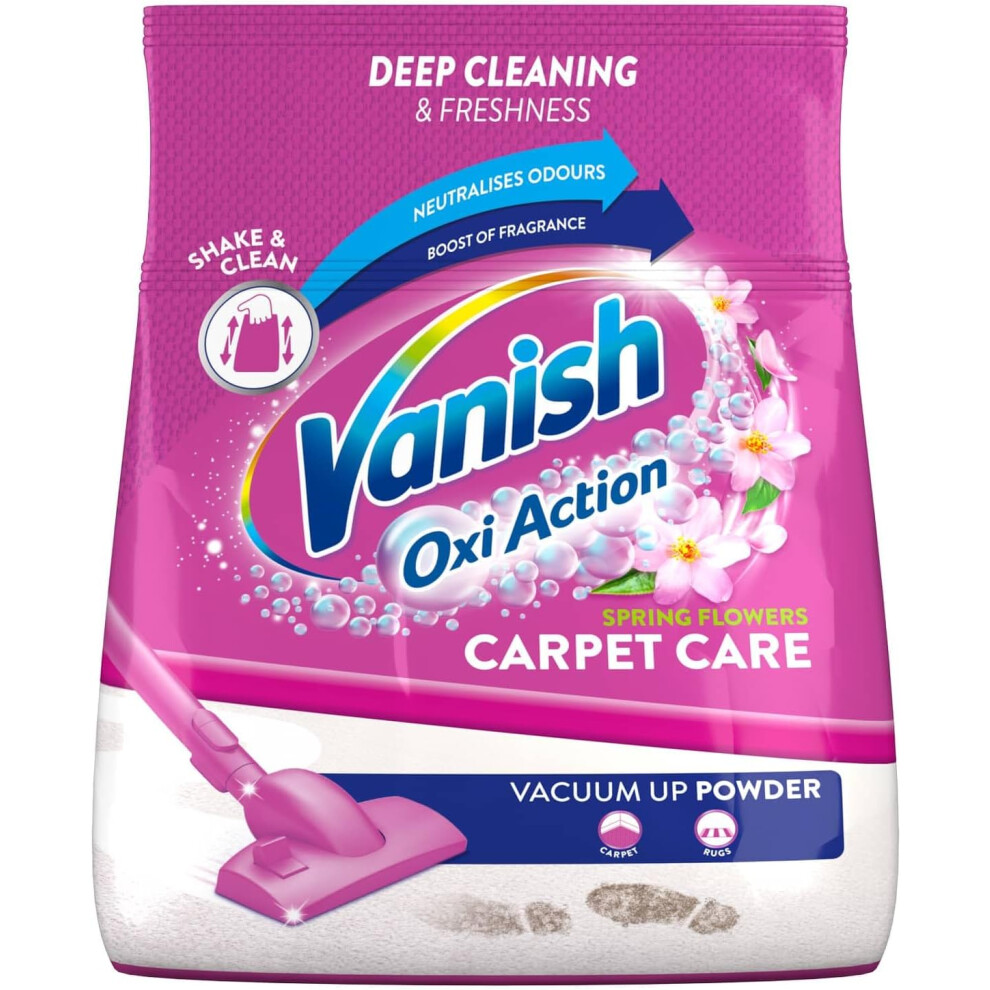 Vanish Carpet Cleaner Upholstery Power Powder Large Area Cleaning Uk