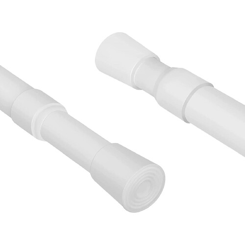 150CM Spring Loaded Curtain Rail Extendable Voile Tension Pole on OnBuy