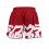 (X-Large) SCRAMBLE BAKA GRAPPLING FIGHT SHORTS - RED 3