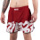 (X-Large) SCRAMBLE BAKA GRAPPLING FIGHT SHORTS - RED 5