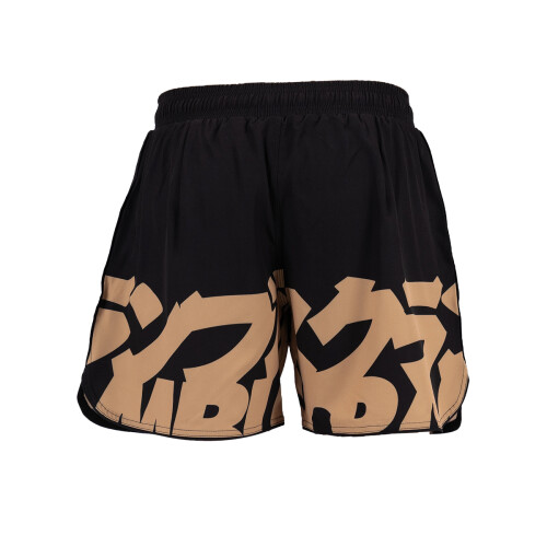 (X-Large) SCRAMBLE BAKA GRAPPLING FIGHT SHORTS - GOLD 2