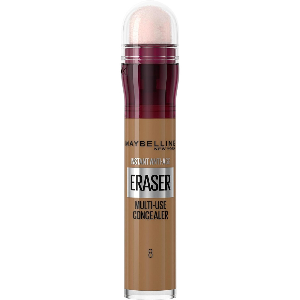 Maybelline Instant Anti Age Eraser Eye Concealer, Dark Circles And Blemish Concealer, Ultra Blendable Formula, 08 Buff