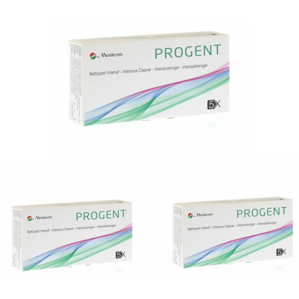 Contact Lens Solutions - Menicon Progent SP Intensive Cleanser 5 Applications x3