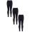 3 Pack Girls  95% cotton Leggings 1