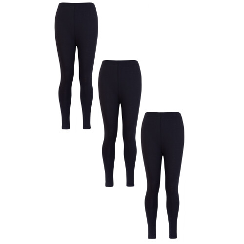 3 Pack Girls  95% cotton Leggings