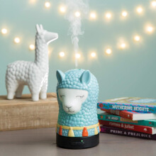 SDAMA Essential Oil Diffuser 100 ml | LLama Design with 8-Colorful LED Lights & Quiet Ultrasonic Mist