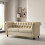 MCC (BEIGE) 2 seater Chesterfield Style Button Sofa Victoria 1