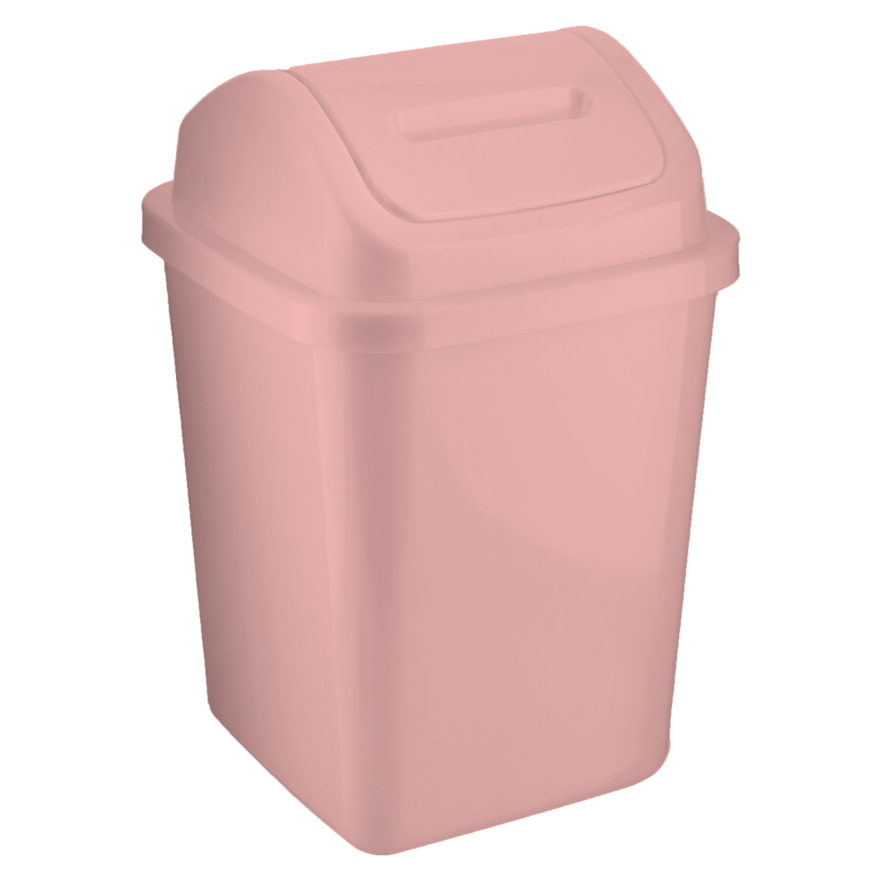 (Pink) 5L Bathroom Dust Bin Waste Paper Office Kitchen