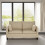 MCC (BEIGE) 2 Seater Linen Fabric Loveseat Sofa Laura 5