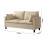 MCC (BEIGE) 2 Seater Linen Fabric Loveseat Sofa Laura 6