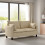 MCC (BEIGE) 2 Seater Linen Fabric Loveseat Sofa Laura 7