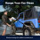 Cordless Jet Wash Power Washer 21V Electric Cordless Pressure Washer Pressure Cleaner Washer Ideal for Washing Cars Cleaning Fences Garden Floors 7