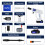 Cordless Jet Wash Power Washer 21V Electric Cordless Pressure Washer Pressure Cleaner Washer Ideal for Washing Cars Cleaning Fences Garden Floors 8