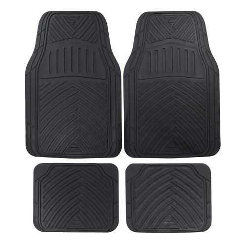 JVL Velocity 4 Piece PVC Trimmable Universal Car Mat Set 1