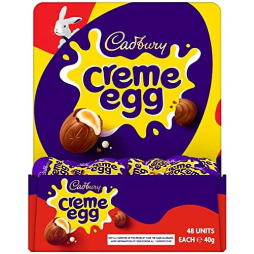 Cadbury Cadbury Πασχαλινή σοκολάτα γάλακτος γεμιστή με κρεμώδη γέμιση Creme Egg (συσκευασία 48) 2