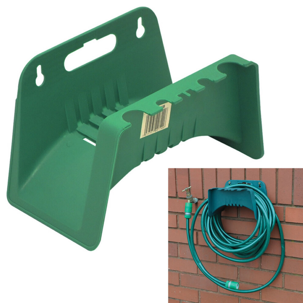 Wall Mounted Garden Hose Pipe Hanger Holder Storage Bracket Shed Fence Cable