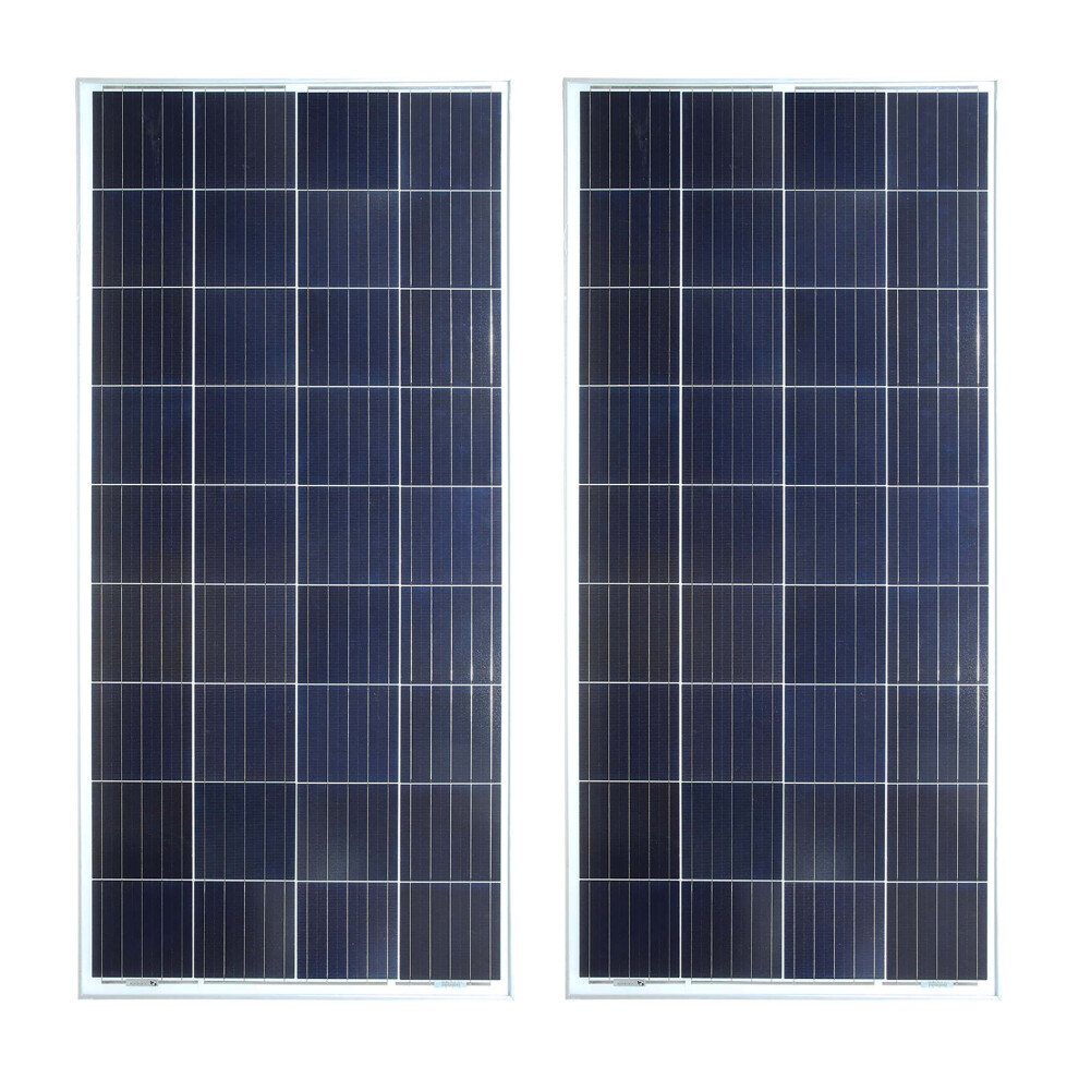 (150w 2 pack ) Solar Panels Premium Quality PV Poly Photovoltaic Panel connector Boat Caravan