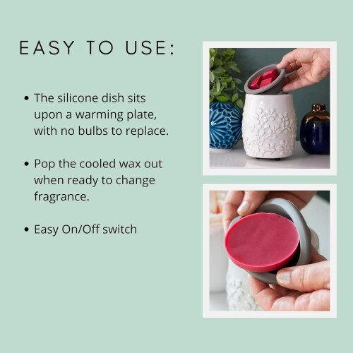 Flip Dish Wax Warmer - Natural Linen 1